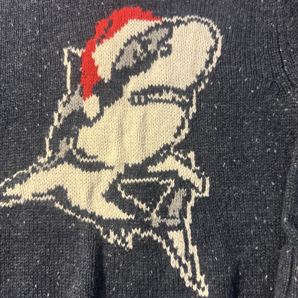 Gymboree 2017 North Pole Party Blue Shark Santa Sweater Hooded Boys Size XS 4‎